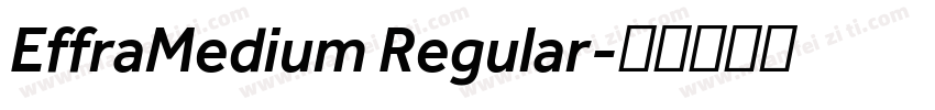 EffraMedium Regular字体转换